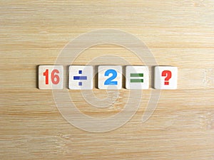 Division by a number