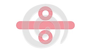Division Symbol Icon for Math Calculation, vector design Generative AI