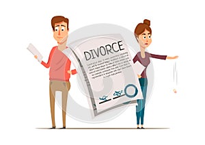Divorce Agreement Couple Composition