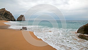 Divorce Beach on the Pacific side of Lands End in Cabo San Lucas in Baja California Mexico