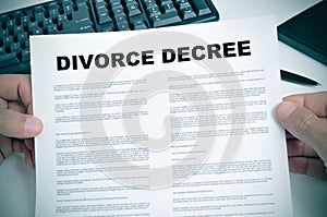 Divorce decree