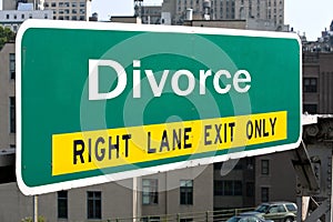 Divorce Highway Sign