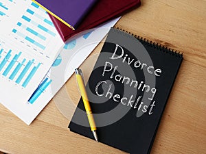 Divorce Planning Checklist is shown on the business photo