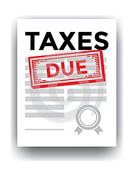 Taxes due papers