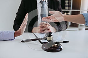 Divorce by two lovers went to the lawyer`s office. The husband tried to plead with his wife not to divorce