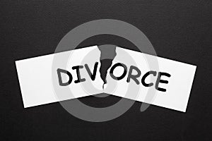 Divorced Concept Word photo