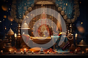 Diwali celebration poster featuring the richness