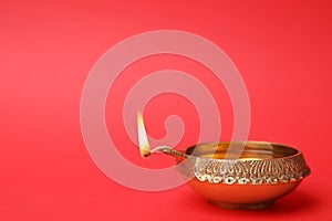 Diwali diya or clay lamp