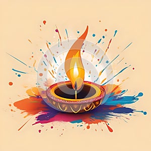 Diwali Diya on Diwali