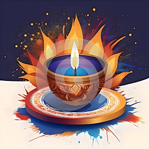 Diwali Diya on Diwali