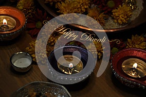 Diwali Holiday/ Diwali Lamp Twenty-Four Text