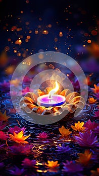 Diwali honors the Hindu goddess of wealth, Lakshmi.