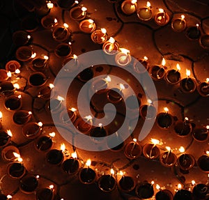 Diwali Lamps photo