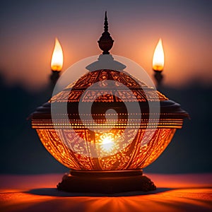Diwali Light of Faith Celebrate generative ai illustration art