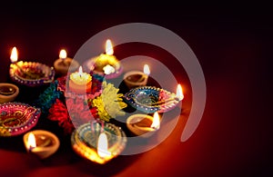 Diwali oil lamp