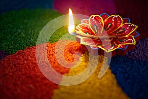 Diwali oil lamp