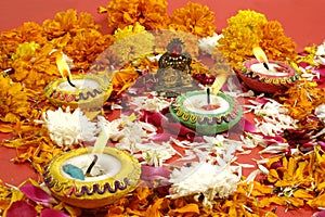 Diwali prayer arrangement