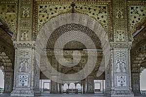 Diwan-E-Khas,or Hall of Private Audiences Red Fort Complex,a