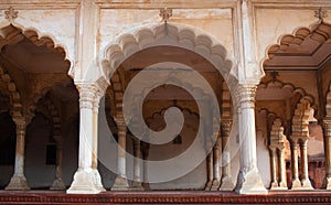 Diwan-i-Am, Hall of Public Audience in Red Fort of Agra, India