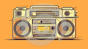 Diy Boombox With Minimalist 1980s Design