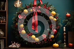 DIY Craftiness - a homemade wreath created by the homeowner photo