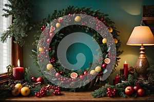 DIY Craftiness - a homemade wreath created by the homeowner photo