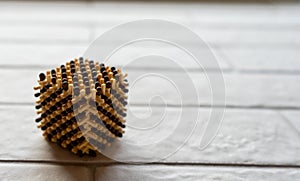 DIY craftsmanship. Product in the form of a cube.