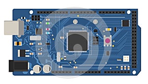 DIY electronic mega board with a micro-controller