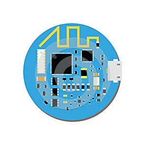 DIY electronic mini mcu and wifi board with a microcontroller