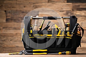DIY Handyman Toolkit. Carpenter Hardware photo