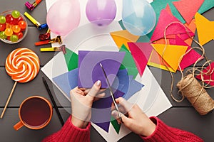 DIY holiday background, birthday party decorations