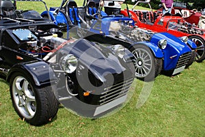 DIY Kit cars in a car show