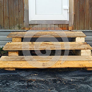 DIY new wooden steps