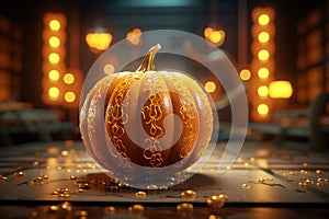 DIY pumpkin decor project with stepbystep photo