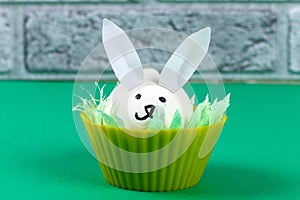 Diy rabbit from eggs for Easter