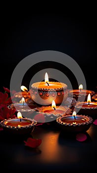 diyas and decorate their homes with other colorful lights to drive away the darkness in and around them.