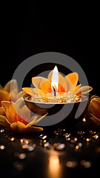 diyas and decorate their homes with other colorful lights to drive away the darkness in and around them.