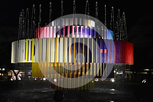 Dizengoff Square at night , Tel Aviv