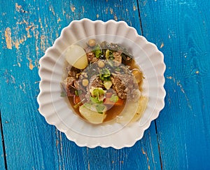 Iranian Dizi Mutton stew photo