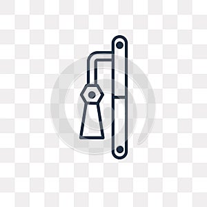 Dizi vector icon isolated on transparent background, linear Dizi photo