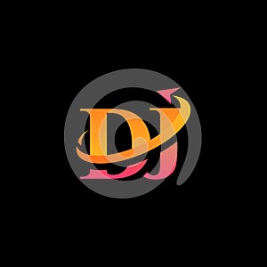 DJ aerospace creative logo design