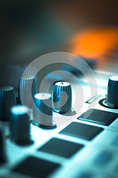 DJ console mixing desk Ibiza house music party nightclub