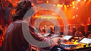 DJ ignites the crowd with beats.