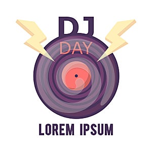 Dj logo design,world dj dy.World music day