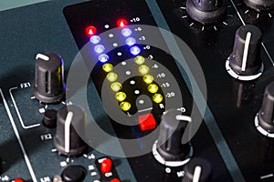 DJ Mixer Audio Levels, Hearing Damage, Distortion photo