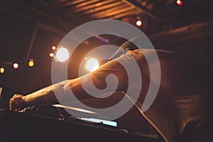 DJ Performing On Stage