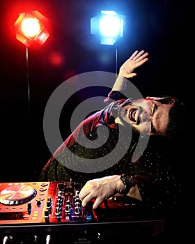 DJ playing music