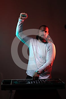 DJ For Popular Music Event Party stock photo