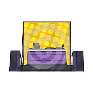 Dj Stage Illustration