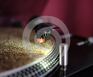 DJ Turntable with Cork Slipmat 1